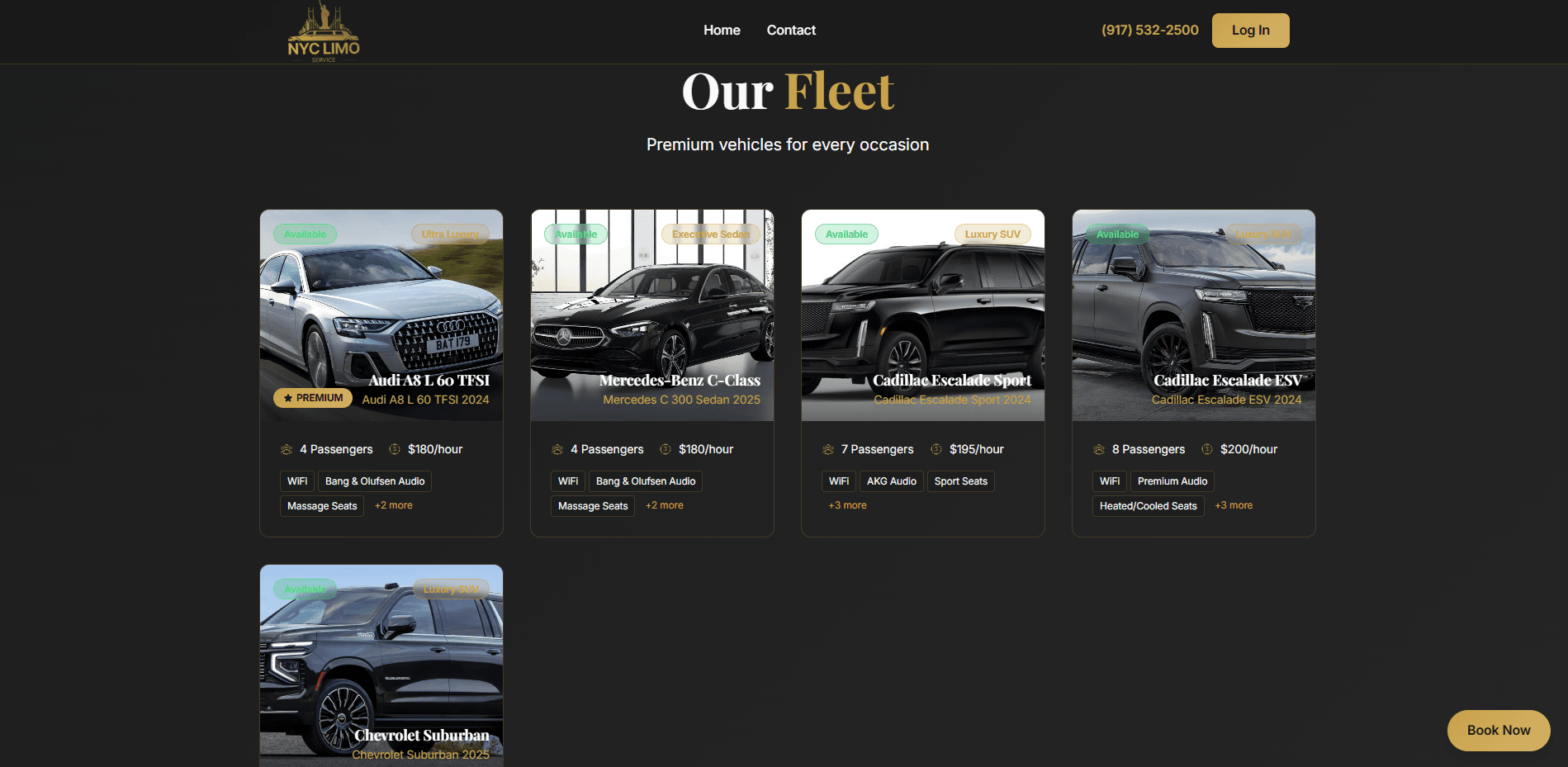 NYC Limo Service — Luxury Transportation portfolio additional view — Fredocloud Dubai UAE